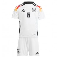 Camisa de Futebol Alemanha Joshua Kimmich #6 Equipamento Principal Infantil Europeu 2024 Manga Curta (+ Calças curtas)